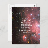 Matthew 22:37 postkarte (Vorne/Hinten)