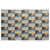 MATTHEW 22:37 SUNRISE SCRIPTURE VERSE DESIGN STOFF (Fat Quarter (45,7 x 55,9 cm))