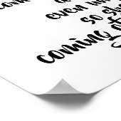 MATTHEW 24:27 "Denn wie der Blitz kommt.." Poster (Ecke)