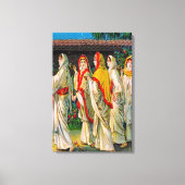 Matthew 25:1-13 Die dumme und weise Jungfrau Leinw Leinwanddruck (Vorderseite)