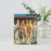 Matthew 25:1-13 Die dumme und weise Jungfrau Postkarte (Stehend Vorderseite)