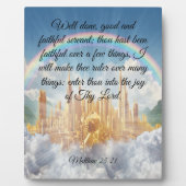 Matthew 25:21 fotoplatte (Vorderseite)