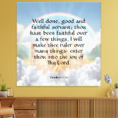 Matthew 25:21 leinwanddruck (Insitu (Wohnzimmer))