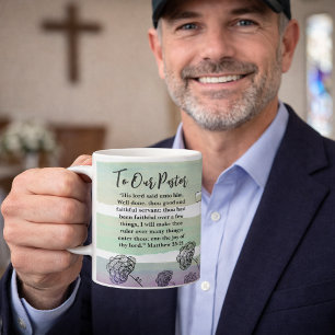 Matthew 25:21 Pastor-Dankeschön  Kaffeetasse