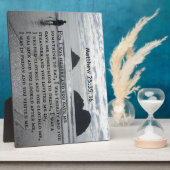 Matthew 25:35,36 Denn ich war hungrig und du hast Fotoplatte (Seite)