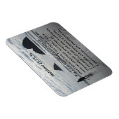 Matthew 25:35,36 Denn ich war hungrig und du hast  Magnet (Rechte Seite)