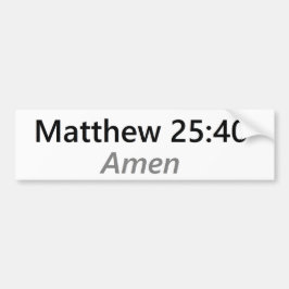 Matthew-25:40 Autoaufkleber
