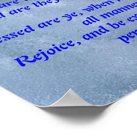 Matthew 25:45 poster (Ecke)