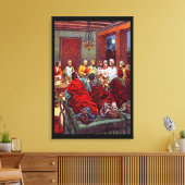 Matthew 26:17-25 Die letzte Pessach-Leinwand Leinwanddruck (Insitu (Wohnzimmer))