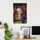 Matthew 26:51-56A Das Ohr eines Mannes ist vom Pla Poster (Heimbüro)