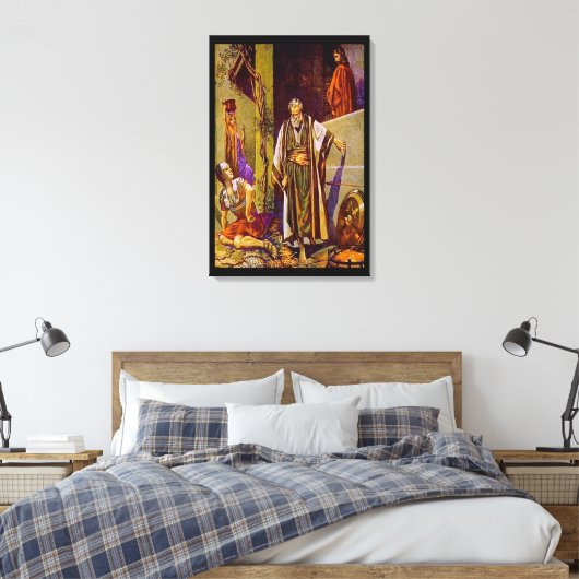 Matthew 26:69-75 Peter Denies Jesus Leinwand (Insitu (Schlafzimmer))