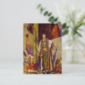 Matthew 26:69-75 Peter Denies Jesus Postcard Postkarte (Stehend Vorderseite)