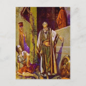 Matthew 26:69-75 Peter Denies Jesus Postcard Postkarte (Vorderseite)