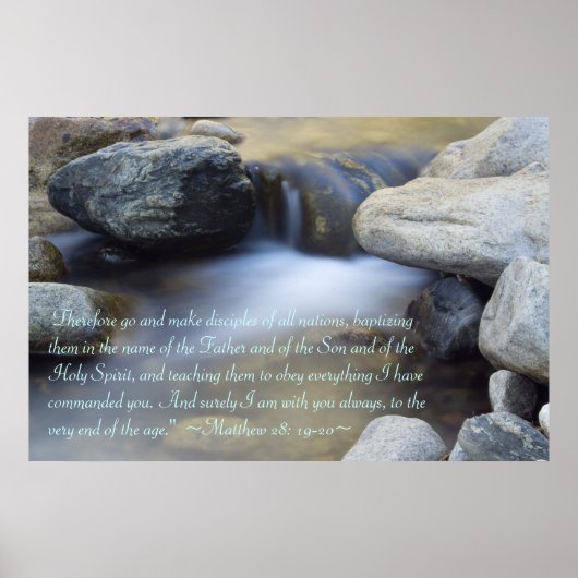 Matthew 28:19-20 Poster (Vorne)