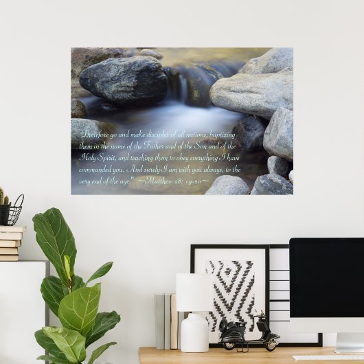 Matthew 28:19-20 Poster (Heimbüro)