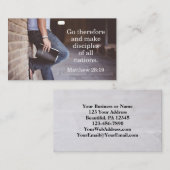 Matthew 28:19 Geh also und mache Schüler Visitenkarte (Vorne/Hinten)