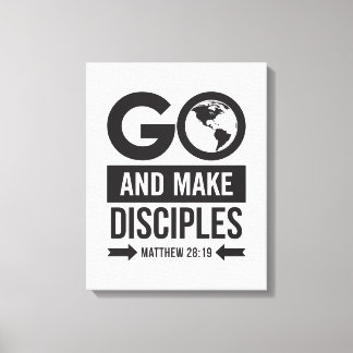 Matthew 28:19 leinwanddruck