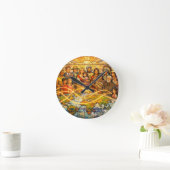 Matthew 28:19 Stained‑Glass Discipleship Clock Runde Wanduhr (Zuhause)