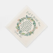 Matthew 28:19 Taufe Serviette (Ecke)