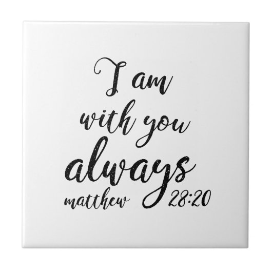 Matthew-28:20 Fliese (Vorderseite)