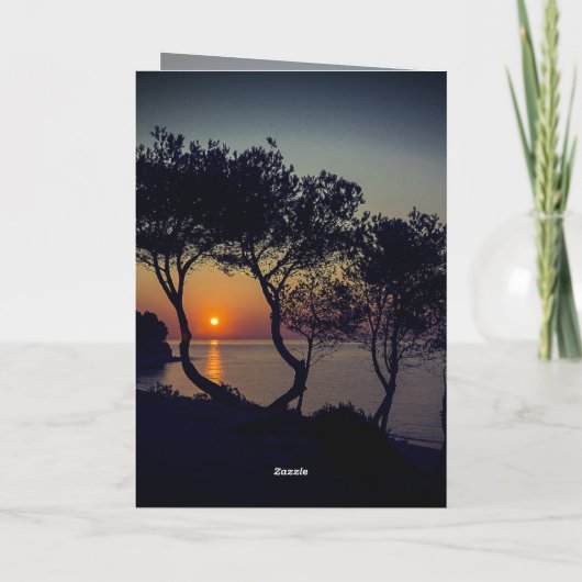 Matthew 28:20 Ich bin bei dir immer goldener Sonne Karte (Rückseite)