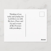 Matthew 28:20 Ich bin bei dir immer goldener Sonne Postkarte (Rückseite)