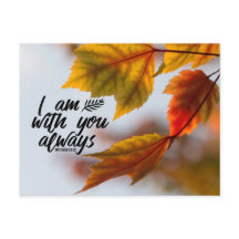 Matthew 28 20 Ich bin immer bei Ihnen Herbstlaub