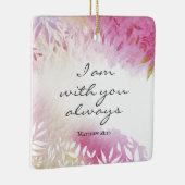 Matthew 28:20 Ich bin immer bei Ihnen Keramikornament (Rechts)