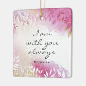 Matthew 28:20 Ich bin immer bei Ihnen Keramikornament (Links)