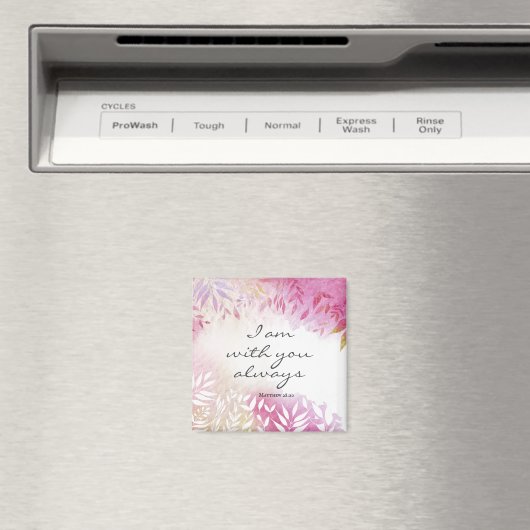 Matthew 28:20 Ich bin immer bei Ihnen Magnet (In Situ (Geschirrspüler))