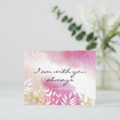 Matthew 28:20 Ich bin immer bei Ihnen Postkarte (Stehend Vorderseite)