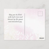 Matthew 28:20 Ich bin immer bei Ihnen Postkarte (Rückseite)