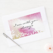 Matthew 28:20 Ich bin immer bei Ihnen Rechteckiger Aufkleber (Umschlag)