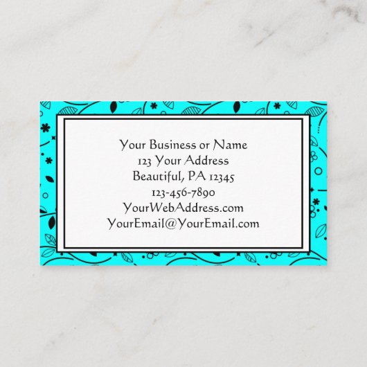 Matthew 28:20, Ich bin immer mit dir Bibel, Blume Visitenkarte (Rückseite)