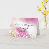 Matthew 28:20 Jesus's Worte, ich bin immer bei dir Karte (Gelbe Blume)