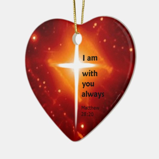 Matthew-28:20 Keramik Ornament (Links)