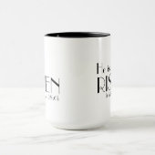 Matthew-28:6 b ist er gestiegene Bibel-Vers-Tasse Tasse (Zentrum)