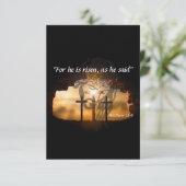 Matthew 28:6 dankeskarte (Stehend Vorderseite)