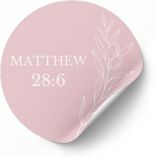 Matthew 28:6 Easter Sticker – Resurrection & Hope