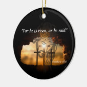 Matthew 28:6 keramik ornament (Links)