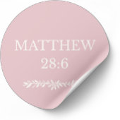 Matthew 28:6 Scripture Sticker – Resurrection News