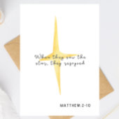 Matthew 2:10 Weihnachtskarte Feiertagskarte