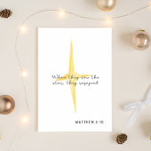 Matthew 2:10 Weihnachtskarte Feiertagskarte