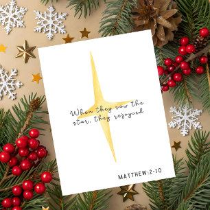Matthew 2:10 Weihnachtskarte Feiertagskarte