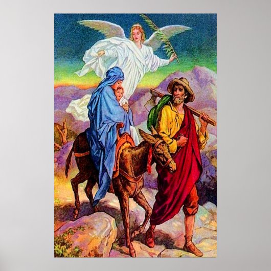 Matthew 2:13-18 Fleeing to Egypt Poster (Vorne)
