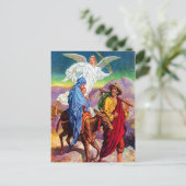 Matthew 2:13-18 Flucht nach Ägypten Postkarte (Stehend Vorderseite)