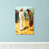 Matthew 3:13-15 Jesus kommt zur Johannes-Leinwand Leinwanddruck (Insitu (Holzboden))