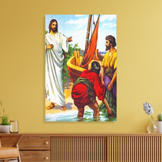 Matthew 4:18-22 Jesus nennt Fischer 2 Leinwand (Insitu (Wohnzimmer))