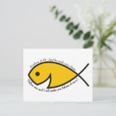 Matthew 4:19 Fischer von Männern Grafische Postkar Postkarte (Stehend Vorderseite)