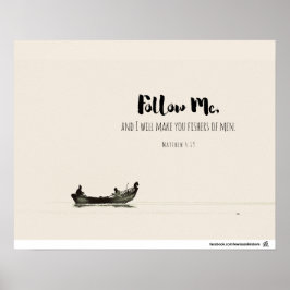 Matthew 4:19 - Fischer von Männern Poster